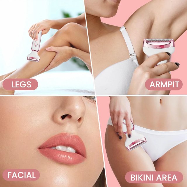 4-in-1 Electric Razor for Women: Painless Body Hair Trimmer - Image 5