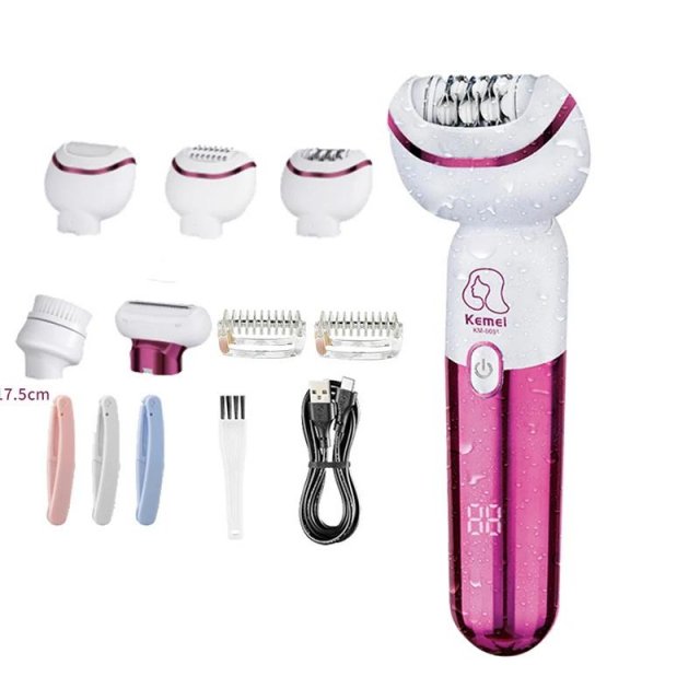 5-in-1 Rechargeable Epilator & Hair Removal Kit for Women - Image 5