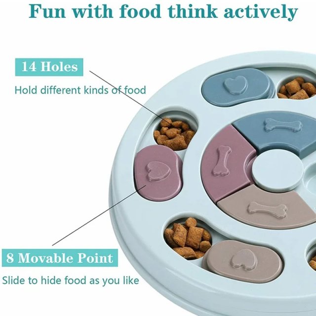 Interactive Dog Slow Feeder Bowl - Puzzle Toy - Image 5