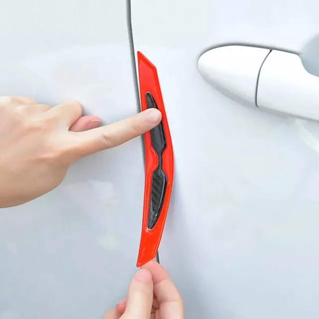Reflective Car Door Edge Guard Stickers - 4Pc Anti-Collision Protection Strips - Image 3