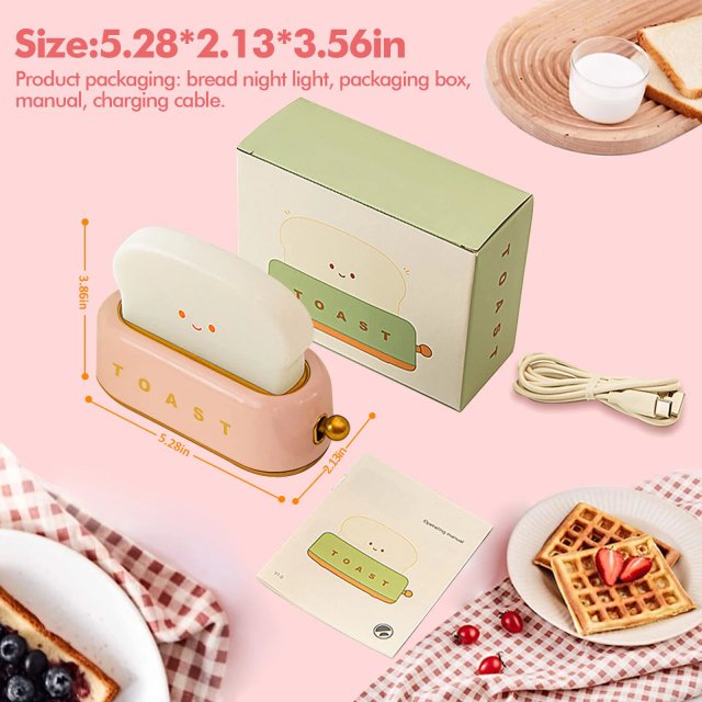 USB Rechargeable Toaster LED Night Light - Image 7