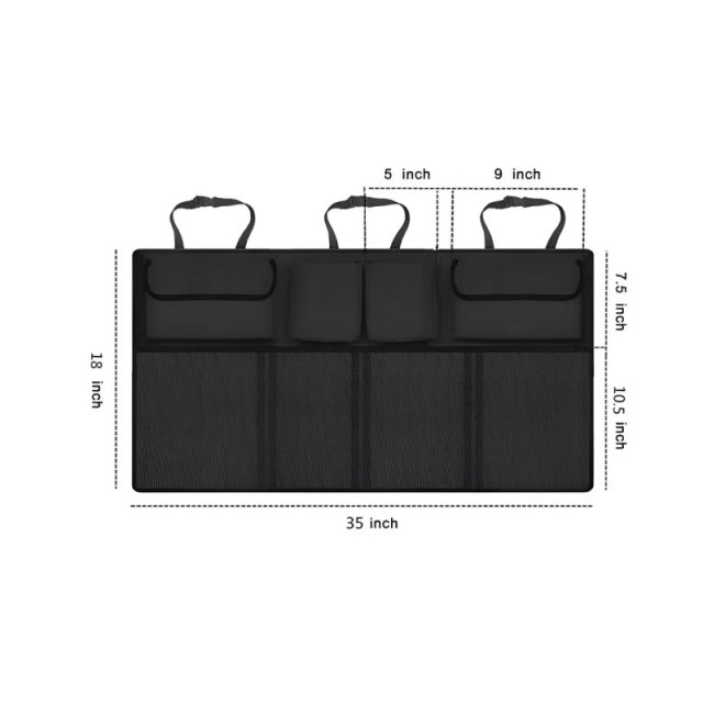 Waterproof Car Trunk Storage Bag with Multiple Pockets - Image 6