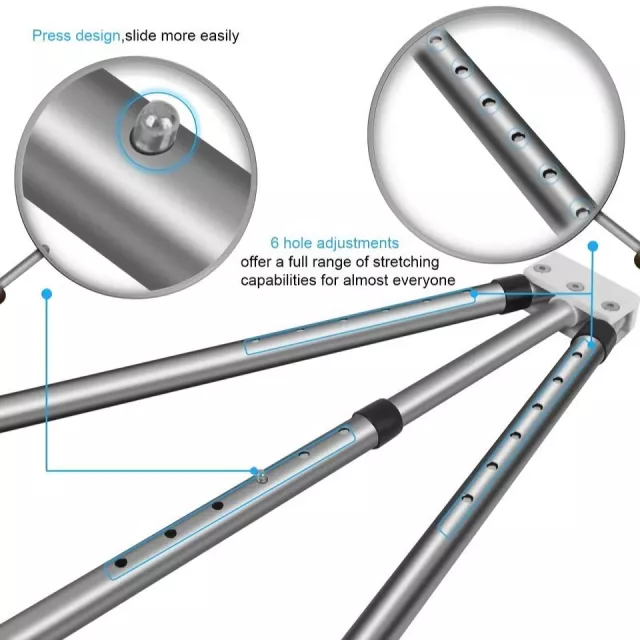 Adjustable Stainless Steel 3-Bar Leg Stretcher for Yoga, Dance & Flexibility Training - Image 5