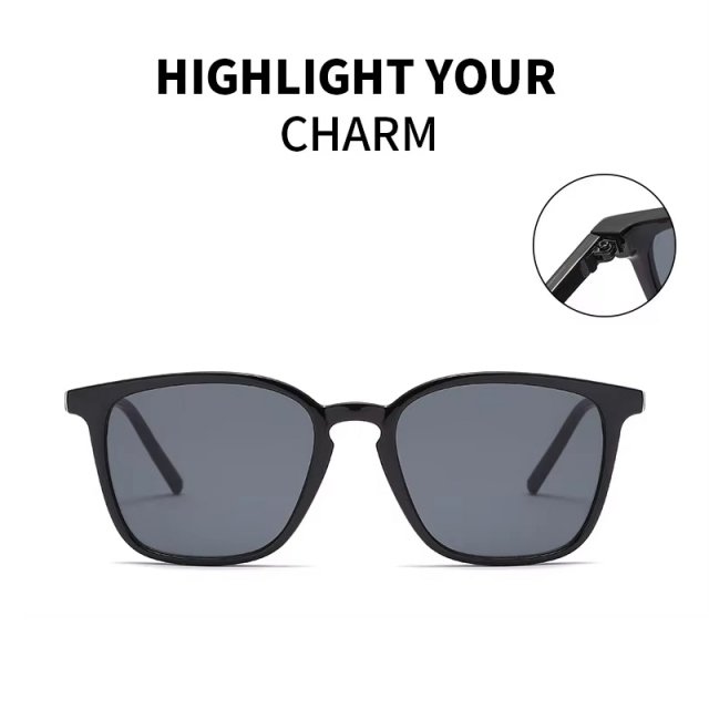 Retro Square Cat Eye Sunglasses with UV400 Protection - Image 3