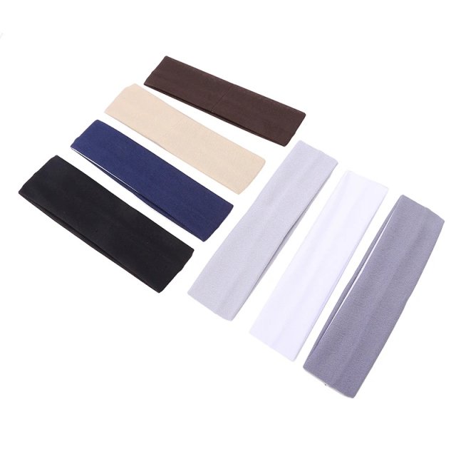 7-Piece Fashion Solid Color Soft Elastic Headbands for Yoga, Sports & Everyday Use - Image 5