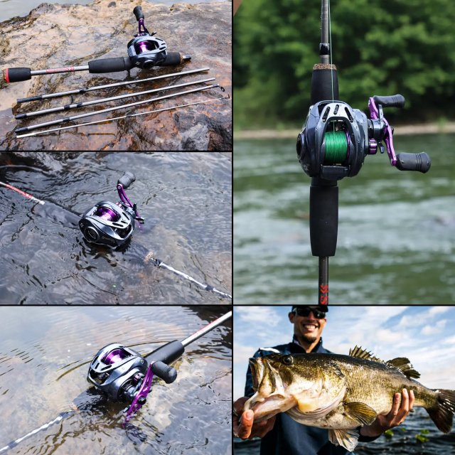 Premium 5.6ft Carbon Fiber Fishing Rod and Baitcasting Reel Combo - Image 8