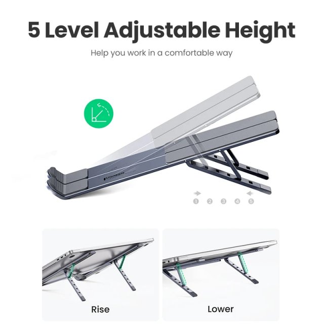 Adjustable Aluminum Laptop Stand - Image 5