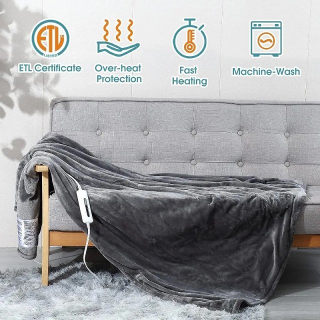 Electric Heated Blanket Throw - Image 3