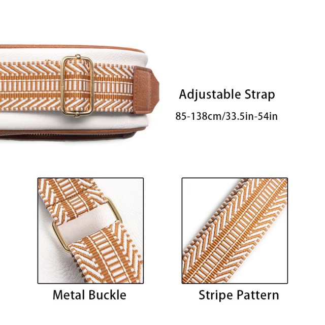 Quilted Embroidered Grid Shoulder Bag - Image 5