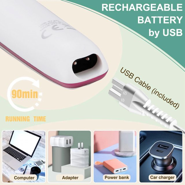 4-in-1 Electric Razor for Women: Painless Body Hair Trimmer - Image 6