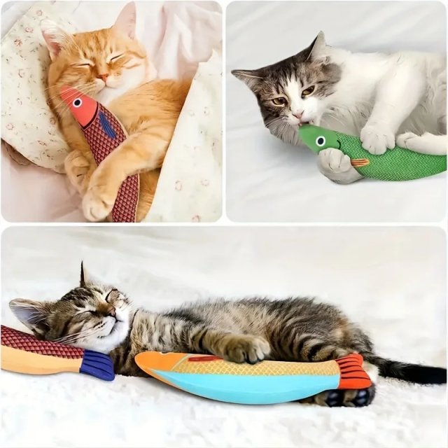 Crinkle Mackerel Cat Toy with Catnip - Soft & Durable Fish Playmate - Image 8