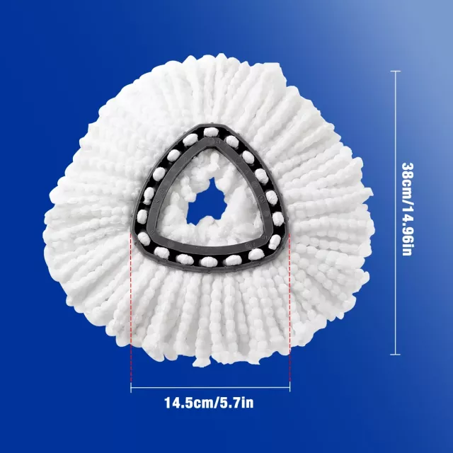 Mop Head Replacement Set with Scrub Brush and Base - Image 6