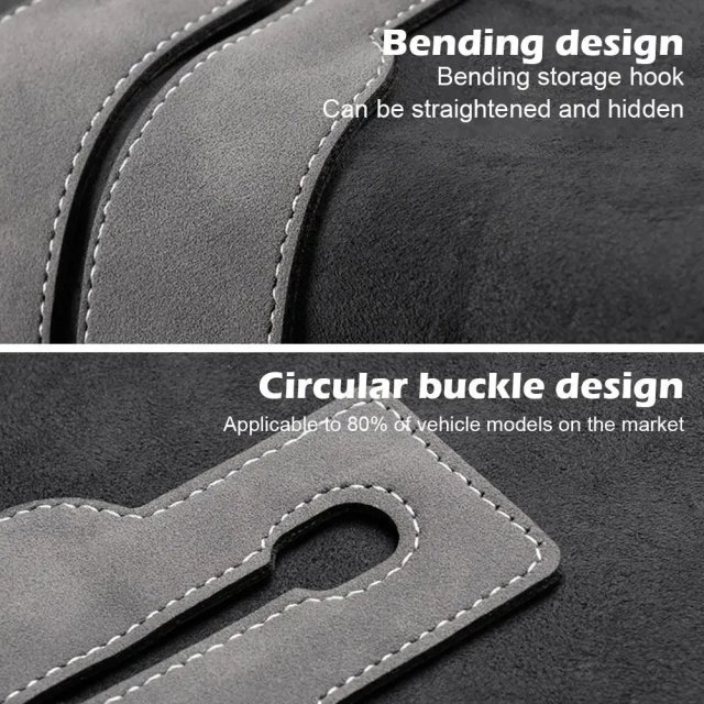 Premium Suede Double Hook Organizer for Car Interiors - Image 4