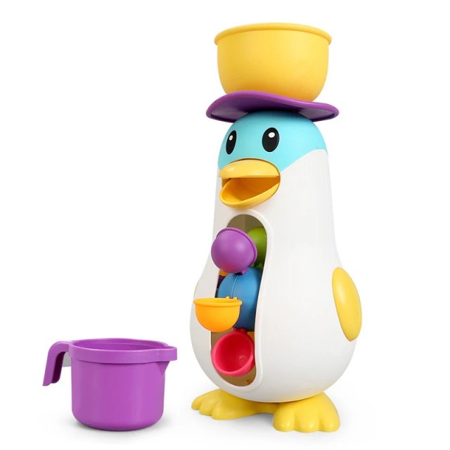 Penguin Windmill Water Sprinkling Bath Toy - Image 5