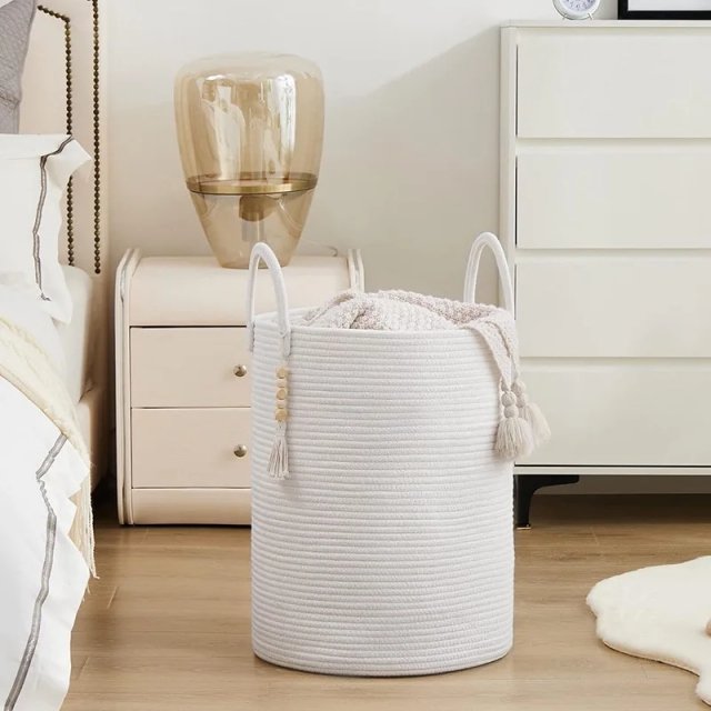 Large 15x20 inch Woven Laundry & Storage Basket - Image 4