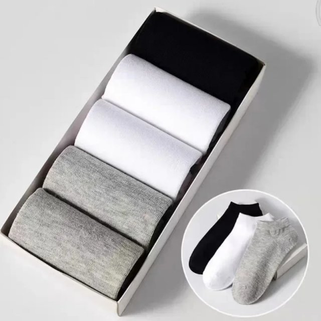 Breathable Ankle Socks - 5/10 Pairs Low-Cut Cotton Sport Socks - Image 3