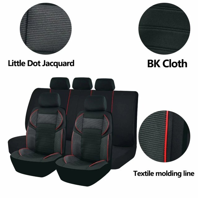 Universal 4MM Sponge Car Seat Covers with 5D Design – Fits Most Cars, Trucks & SUVs - Image 5