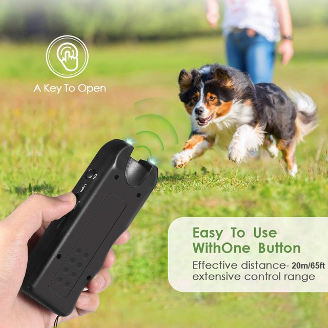 Ultrasonic Dog Repeller and Anti-Bark Training Device with 65ft Range - Image 5