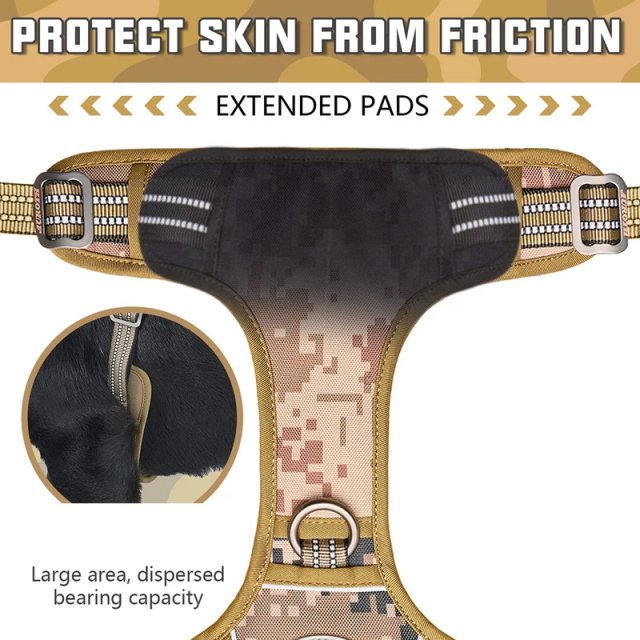Adjustable Tactical Dog Harness for Large Breeds - Image 4