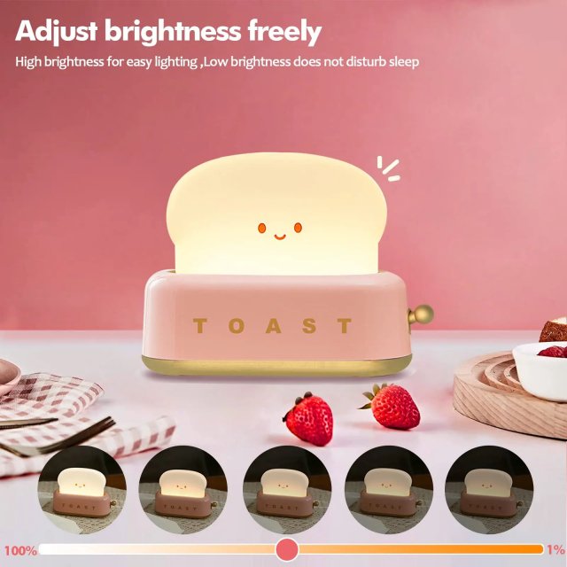 USB Rechargeable Toaster LED Night Light - Image 4