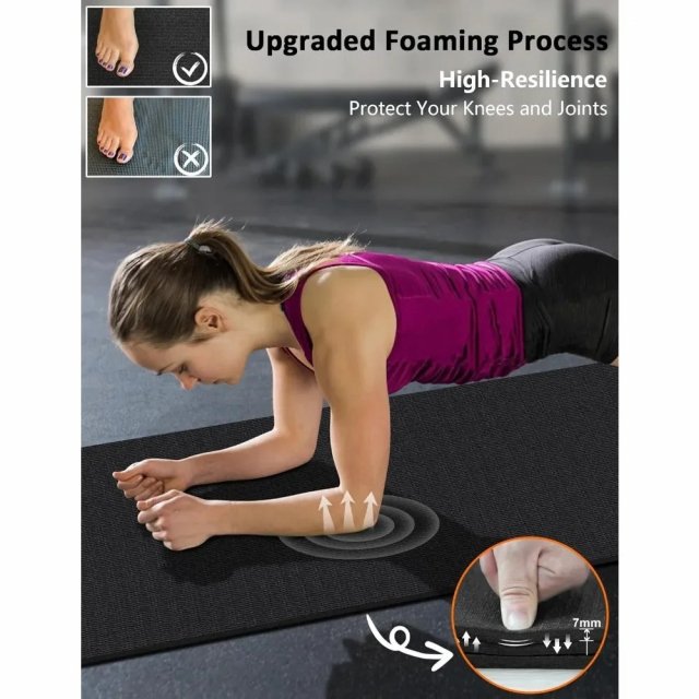 Large 7mm Thick Exercise Mat - Image 4