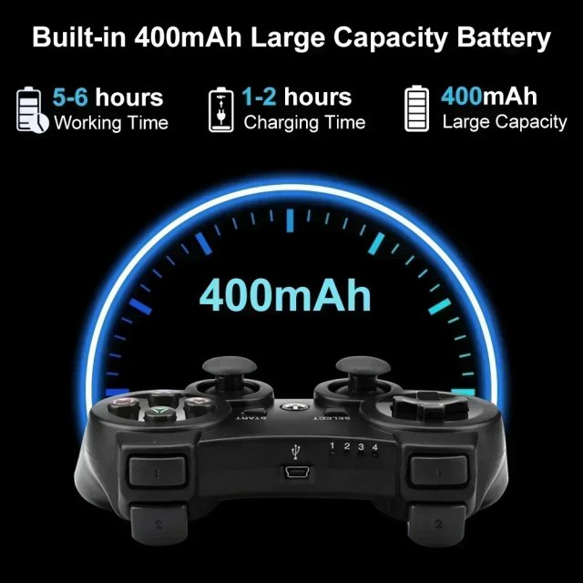 Wireless Bluetooth Gamepad for PS3 Console and PC - Image 3
