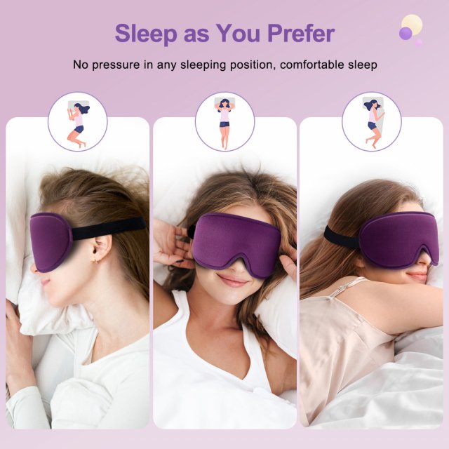 3D Memory Foam Silk Sleep Mask – Ultra Soft & Breathable Eye Mask - Image 6