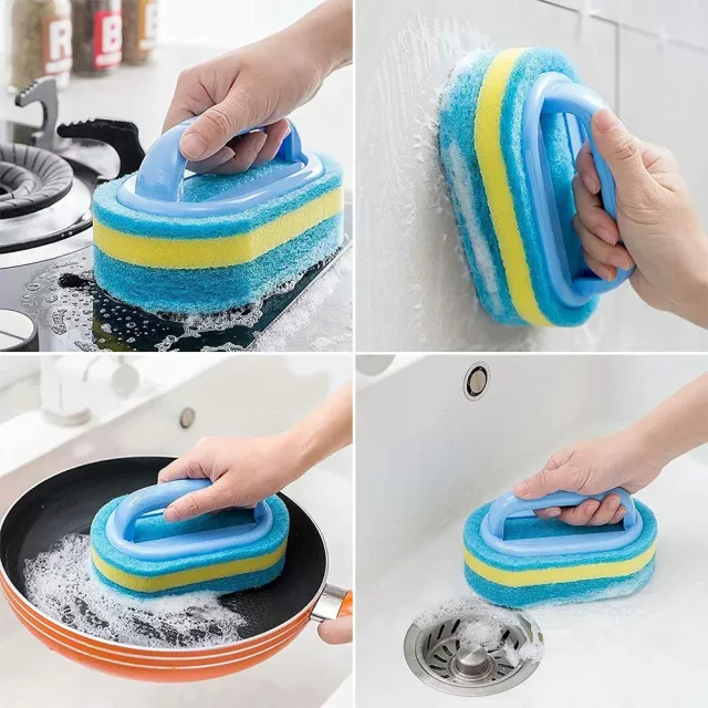 Multi-Purpose Cleaning Brush with Handle - Image 3