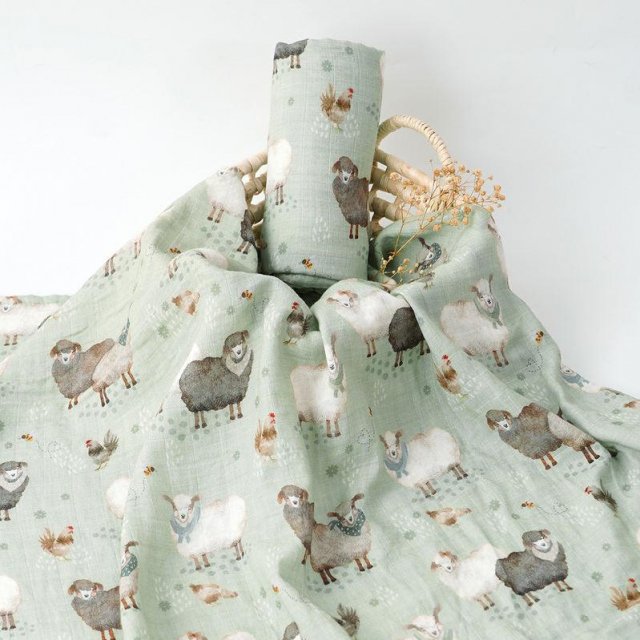 Soft Bamboo Cotton Muslin Swaddle Blanket - Image 5