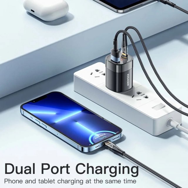 33W GaN USB Fast Charger with Digital Display - Image 5