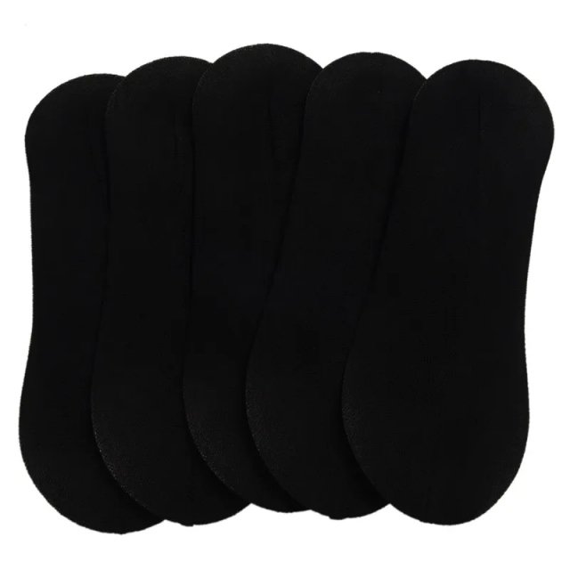 5 Pairs Invisible Low Cut Stretchy Boat Socks - Image 4