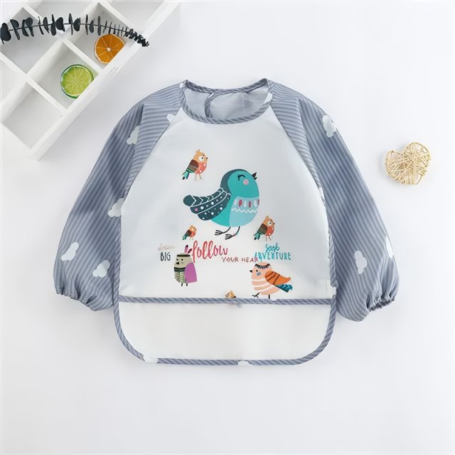 Waterproof Long Sleeve Baby Bib - Image 5