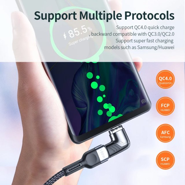 Essager 100W USB C To Type C Magnetic Adapter - Image 5