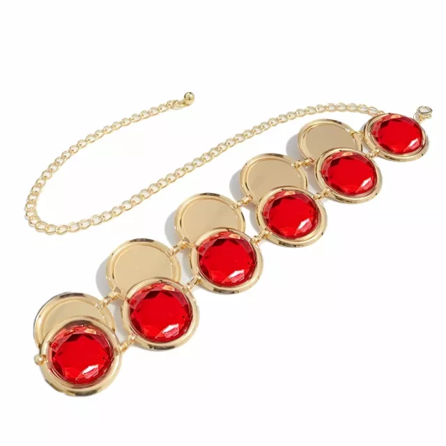 Anime Cosplay Belt with Red Gem Chain - Image 4