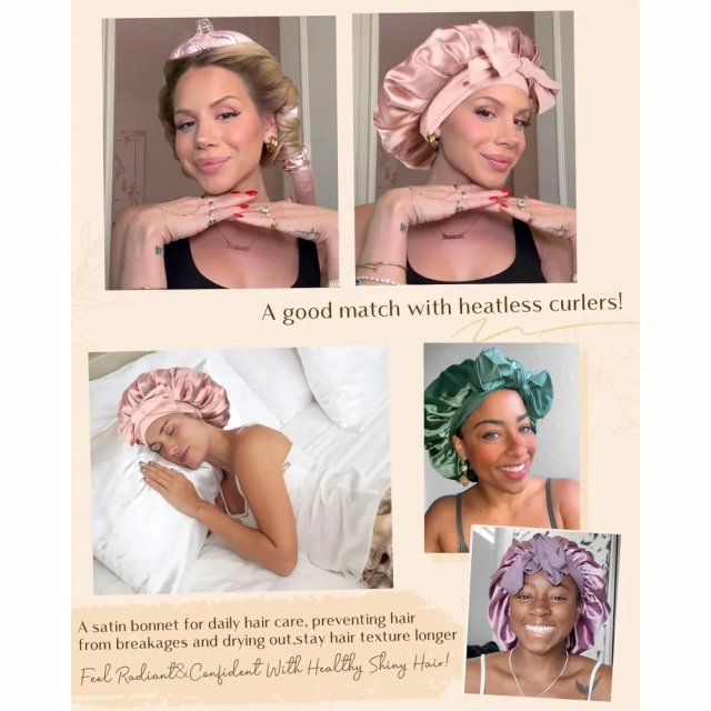 Satin Sleep Bonnet - Image 6