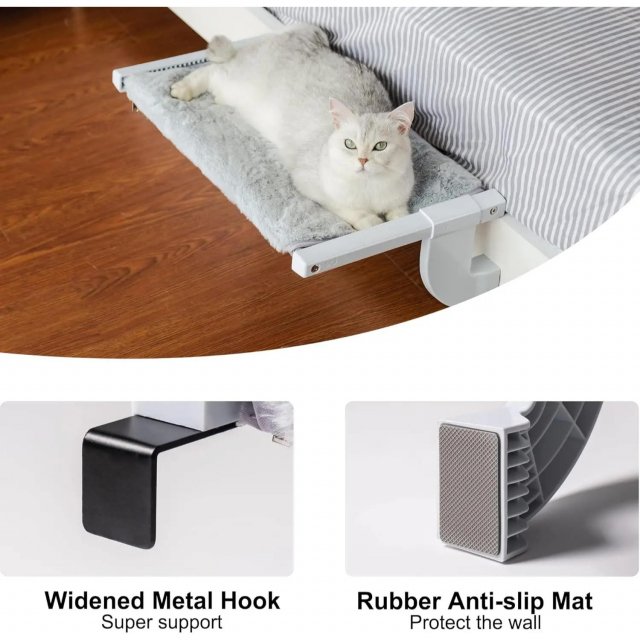 Adjustable Cat Window Bed with 2-Sided Cushion - Image 3