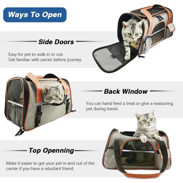 Portable Small Dog Carrier with Comfortable Handle - Image 4