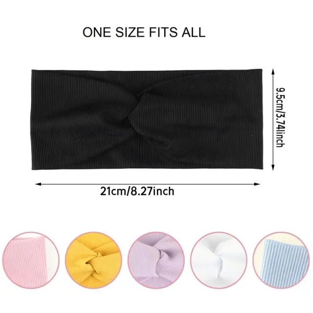 Elastic Twist Headband for Yoga, Workout, Running - Image 5