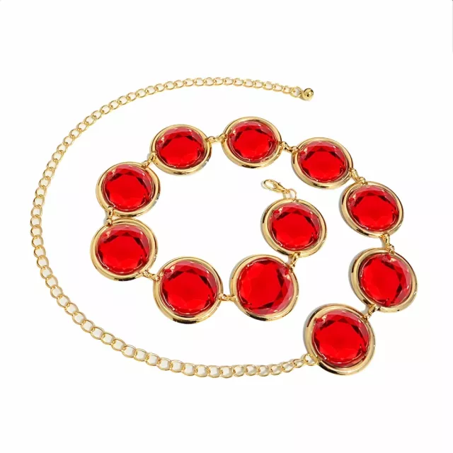 Anime Cosplay Belt with Red Gem Chain - Image 6