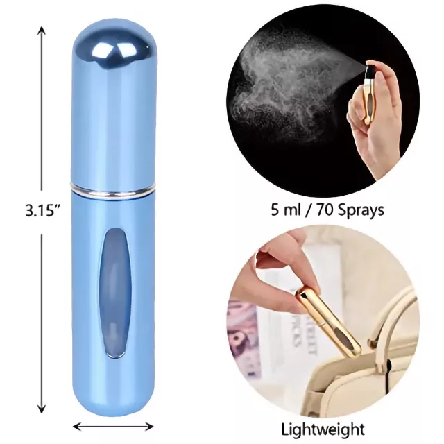 Portable 5ml Perfume Atomizer - Refillable Travel Spray Bottle - Image 7