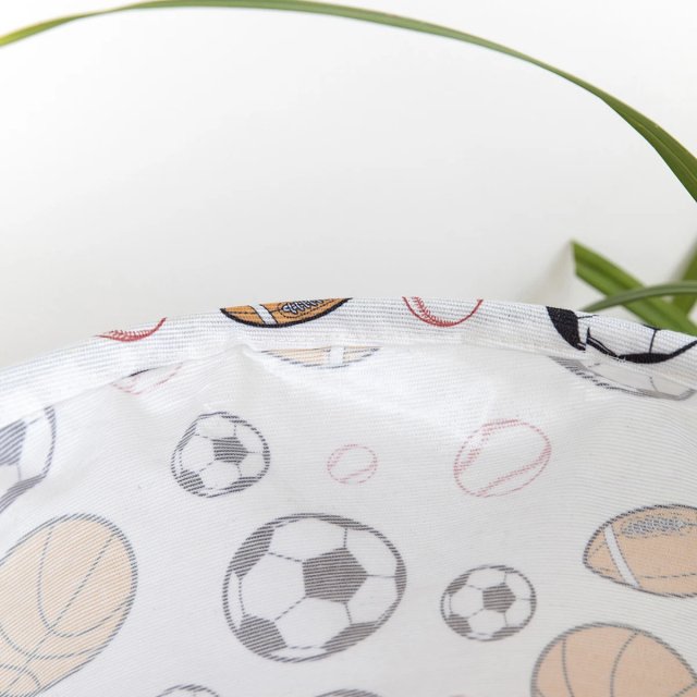 Laundry Basket for Dirty Clothes Soccer Balls Sport Football Pattern - Image 4