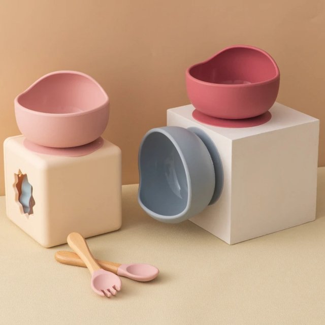 3PCS Baby Silicone Feeding Set - Image 4