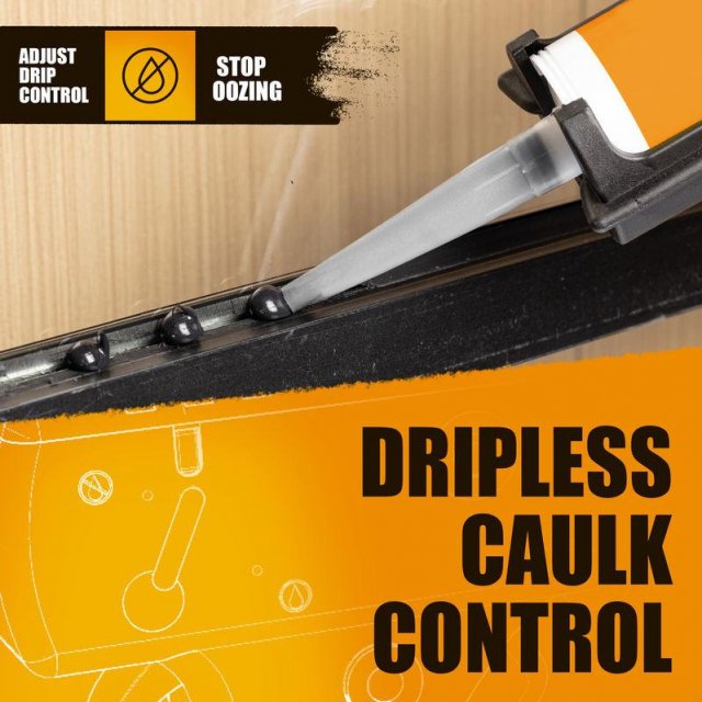 Non-Drip Caulking Gun with 12:1 Thrust Ratio - Image 3