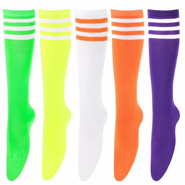 Striped Cotton Women’s Harajuku Style Calf Socks - Image 3