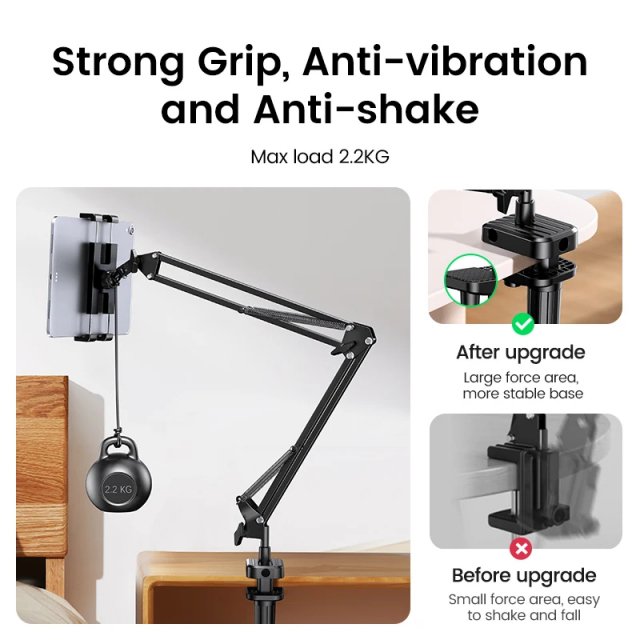 Foldable Aluminum Tablet & Phone Stand - Image 3