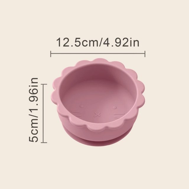 Baby Silicone Bowl with Lion Design - Image 5