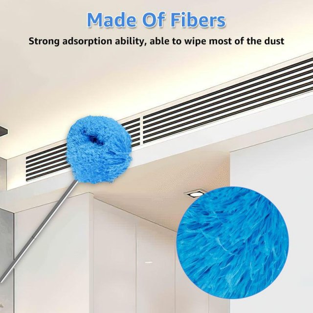 Telescopic Ceiling Fan Duster with Removable Microfiber Head - Image 5