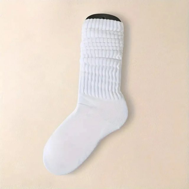 3 Pairs Women's Pleated Mid-Length Bubble Socks - Image 4