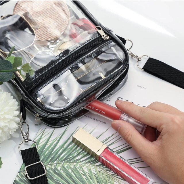 Women’s Clear Stadium-Approved PVC Shoulder Bag - Image 4