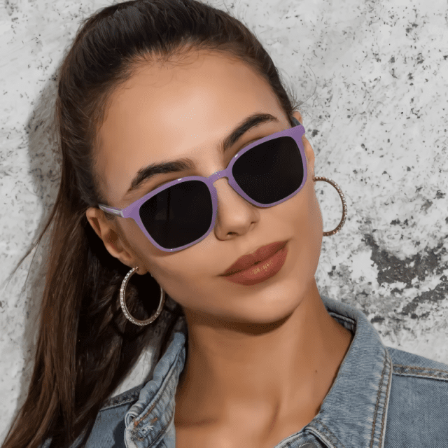 Retro Square Cat Eye Sunglasses with UV400 Protection - Image 2